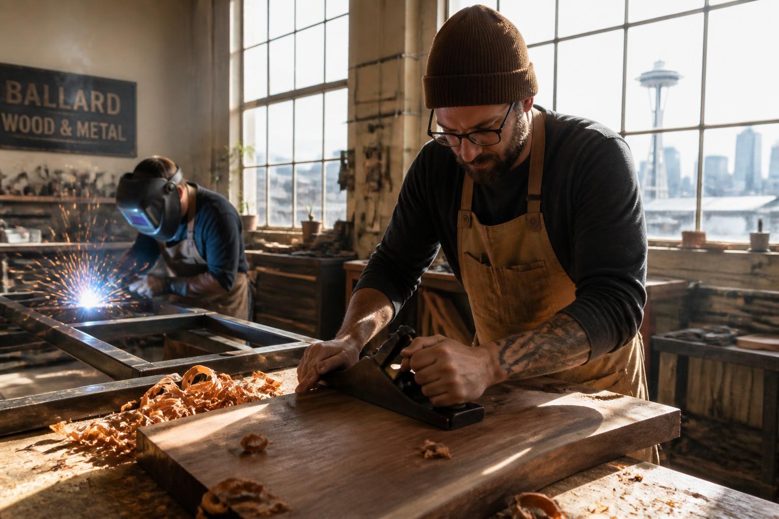 The Olive & Iron workshop in West Seattle